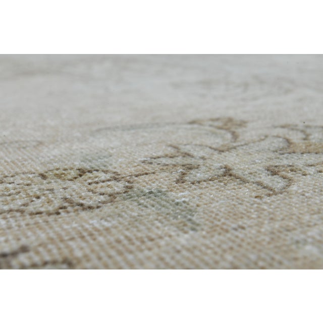 Orange 1970s Vintage Persian Handmade Wool Cotton Orange Area Rug For Sale - Image 8 of 11