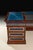 Italian Walnut & Blue Onyx Executive Pedestal Desk With Leather Writing Surface For Sale - Image 6 of 6