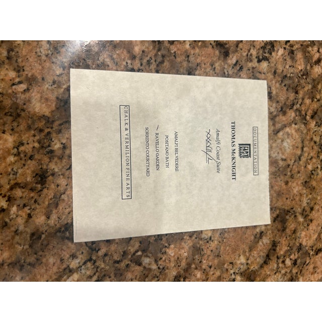 Wood Thomas Frederick McKnight Amalfi Coast Suite: Ravello Garden 2000 For Sale - Image 7 of 9