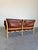 Arne Norell Arne Norell Ilona Safari 2 Seat Sofa in Brown Leather, Sweden 1960’s For Sale - Image 4 of 12