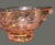 Vintage Deco Depression Glass Imperial Pink Cut Floral Oval Footed Center Bowl For Sale - Image 4 of 9