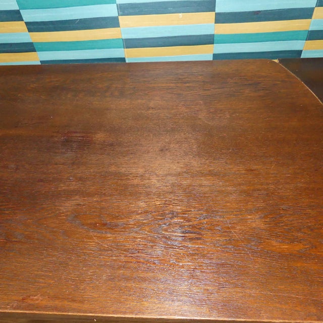 Vintage Extendable Dark Dining Table, 1960s For Sale - Image 13 of 17