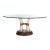 Exotic Vintage Carved Faux Elephant Tusk Glass Top Dining Table 20thC For Sale