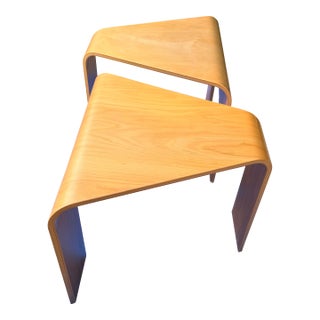 Ekornes Mid Century Modern Side Tables For Sale