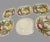 Ceramic Vintage Set of 6 Hand Painted Apple & Pear Ironstone Fruit, Dessert Plates For Sale - Image 7 of 9
