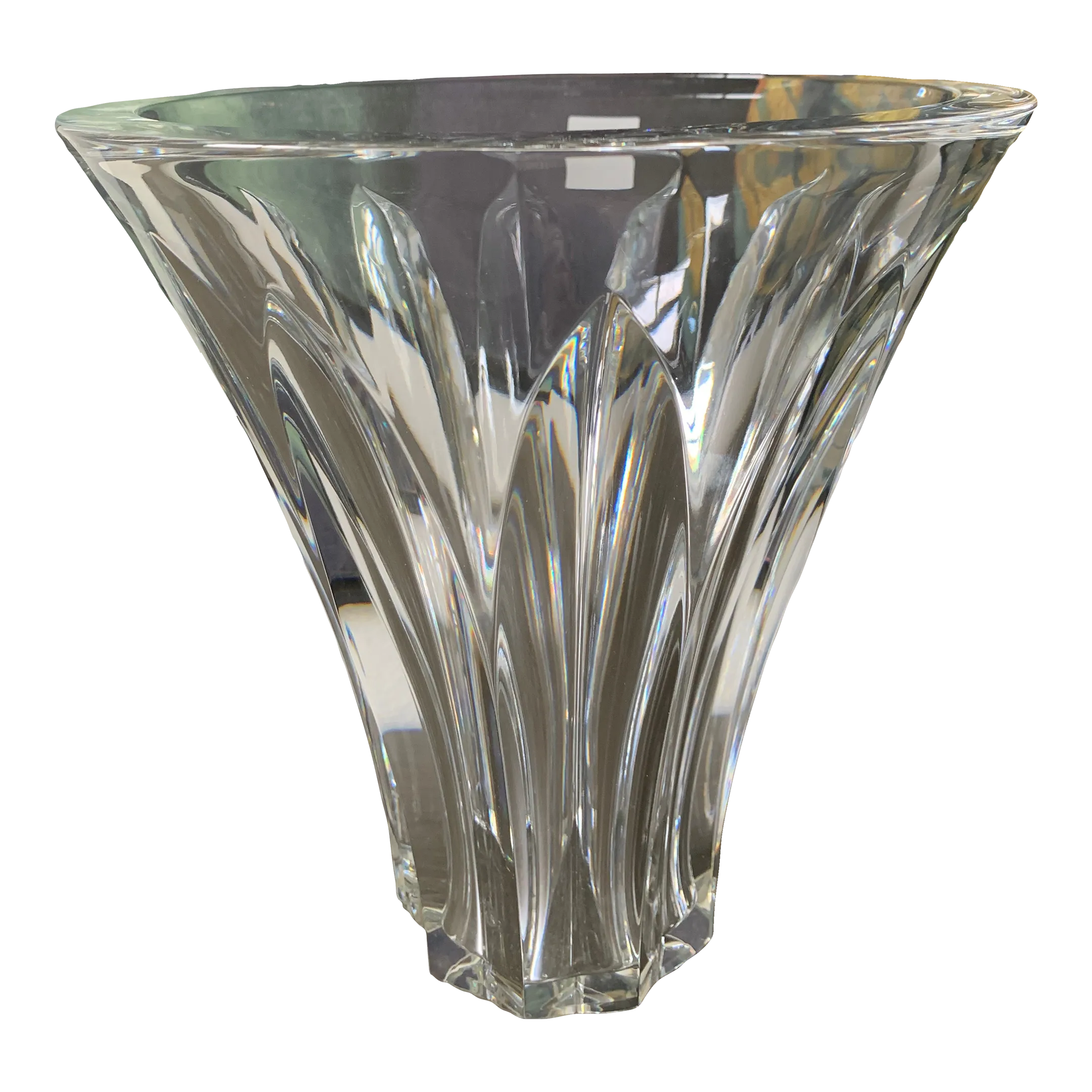 Baccarat DIVAクリスタル花瓶　割れアリ バカラ 花瓶 ○ ディーバ フラワー ベース 横置き 42cm クリスタル