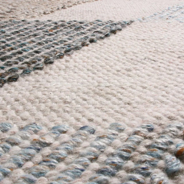 Not Yet Made - Made To Order Rug & Kilim’s Scandinavian Style Geometric Cream & Gray Wool Kilim Outdoor Rug - 10'x10' For Sale - Image 5 of 6