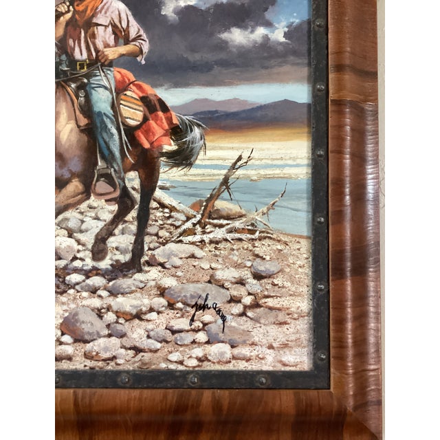 American Harry Schaare (1922-2008) "Glory Trail" Oil on Board C 1993. Signed Lower Right For Sale - Image 3 of 4