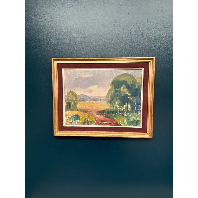 Ragnar Falk, Landscape, 1950s, Oil Painting on Canvas, Framed For Sale - Image 18 of 18