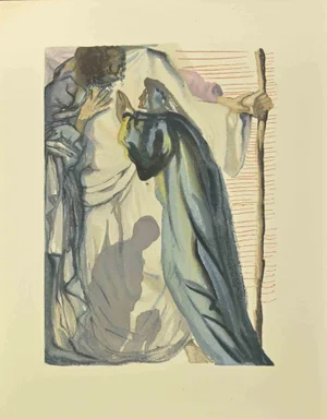 Salvador Dali, The Blind of Envy, Woodcut, 1963