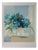 Claude Hemeret, Blue Bouquet, Lithograph For Sale