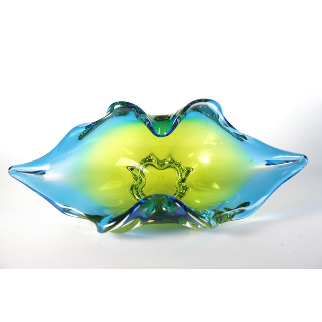 Glass Vase and Bowl by Josef Hospodka for Sklarny Chribska, Czech, 1960s, Set of 3 For Sale - Image 10 of 14