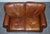 Balmoral Two Seater Brown Heritage Leather Sofa in the style of Halo and Timothy Oulton For Sale - Image 12 of 16