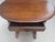 Victorian Early 20th C. Antique Spindle Leg Solid Wood Side Table 2 Way Drawer For Sale - Image 3 of 7