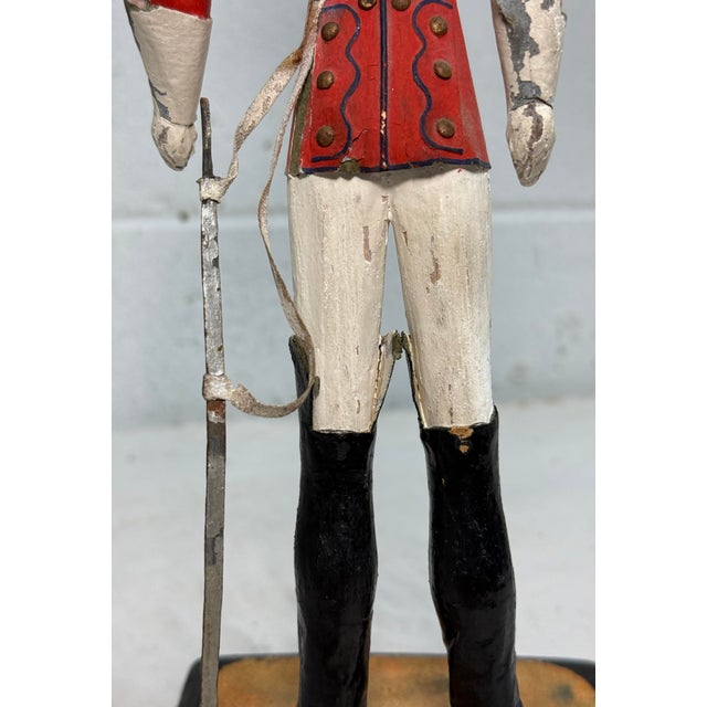 Antique 19th Century British Life Guard Troop Hand Carved Wood Sculpture Statue For Sale - Image 17 of 18