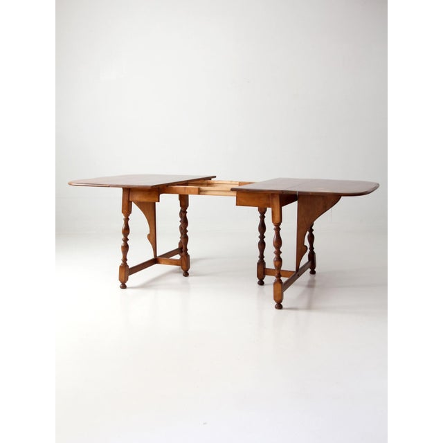1940s American Chair Co Drop Leaf Gateleg Dining Table For Sale - Image 18 of 18