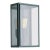 Wall light in brass lacquered in color with outside fitted clear or frosted glass and spring closure. For indoor and...