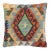 Boho Chic Turkish Lon Hand Woven Kilim Throw Pillow For Sale