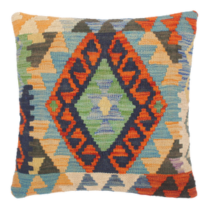 Boho Chic Turkish Lon Hand Woven Kilim Throw Pillow