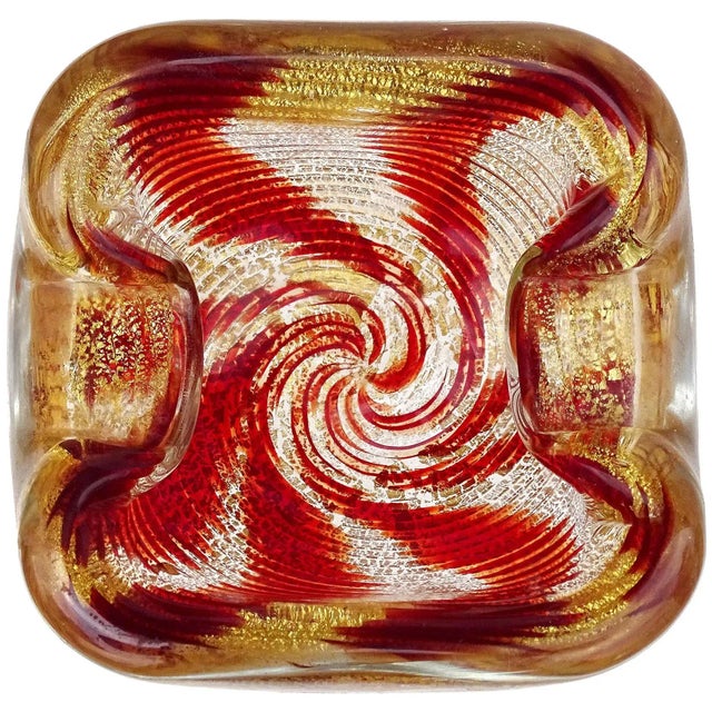 工芸品 Vetri Murano Ashtray Vintage Murano Glass Ashtray | eBay