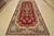 Farmhouse Kerman Rug 7′ X 13’7” Red Wool Vintage Traditional Hand-Knotted Carpet For Sale - Image 3 of 14