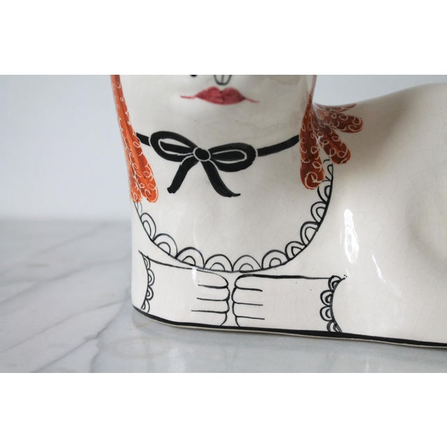 English Pop-Art Porcelain Cat by Toni Davidson & Alan P. Smith For Sale - Image 4 of 12