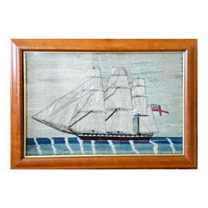 British Woolwork: Sails of the Empire, a Full-Rigged Royal Navy Woolie