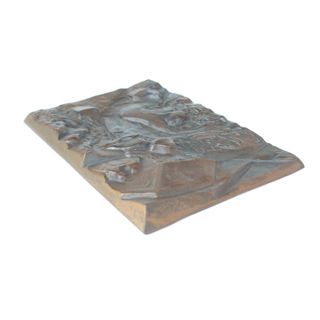 Bronze Weinlese Relief from Maria Kincses, 1977 For Sale - Image 3 of 8