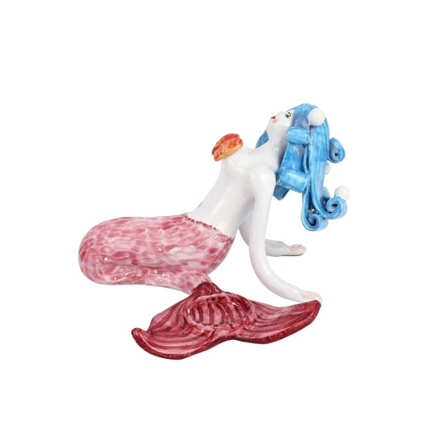VIETRI Sirena Andrina Mermaid Terra Cotta Figure | Chairish