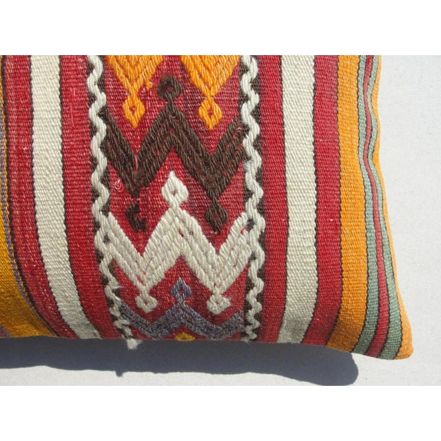 1970s Kilim Rug Pillow Cover For Sale - Image 4 of 9