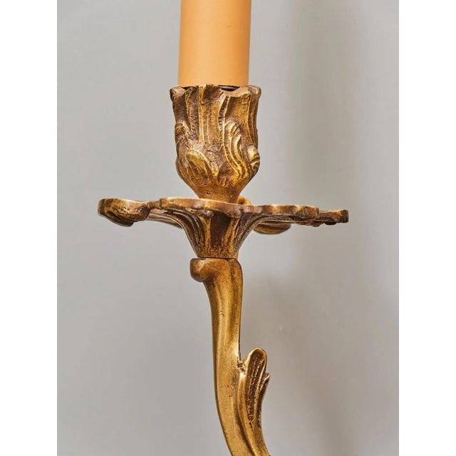 Metal Louis XV 2-Armed Wall Lights, Set of 2 For Sale - Image 7 of 8