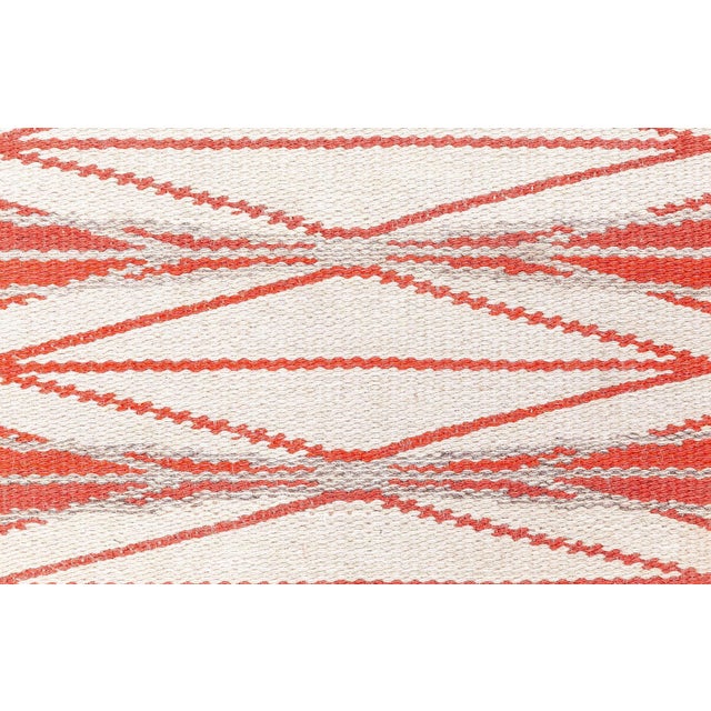 1950s Vintage Double Sided Swedish Flat Weave Rug Doris Leslie Blau For Sale - Image 5 of 9