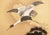 Japanese Large 1950s Japanese or Chinoiserie Style Painted Silk Screen For Sale - Image 3 of 17