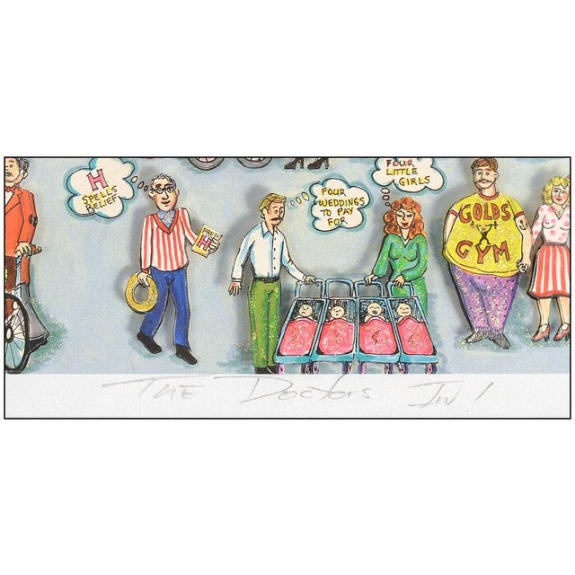 Late 20th Century Late 20th Century The Doctors In!, Charles Fazzino For Sale - Image 5 of 6