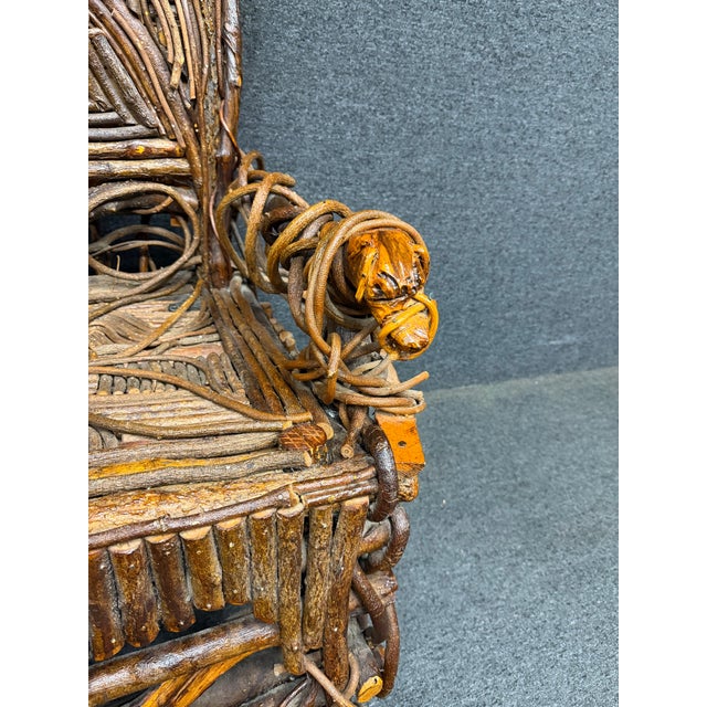 1937 Old Hickory Company Presentation "The Dog Chair" For Sale - Image 9 of 18