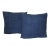 Indigo Blue African Strip-Woven Square Decorative Pillows - A Pair For Sale