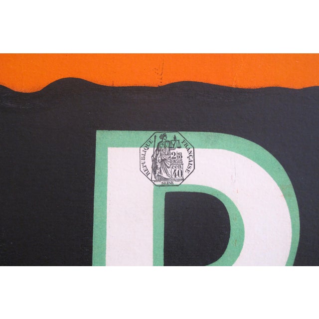 Art Deco 1935 Original French Art Deco Alcohol Poster, Fap'Anis For Sale - Image 3 of 5