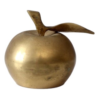 Mid-Century Brass Apple Bell For Sale