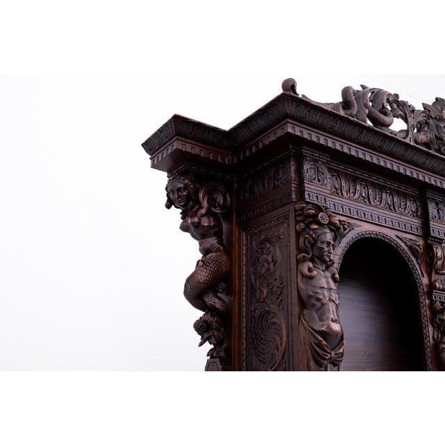 Wood Antique French Cabinet, 1870 For Sale - Image 7 of 13