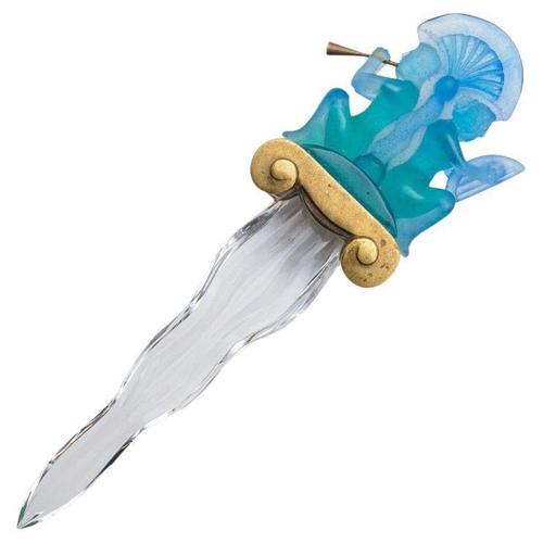 Blue Art Glass Dague Object from Daum, France, 1970s For Sale - Image 10 of 10