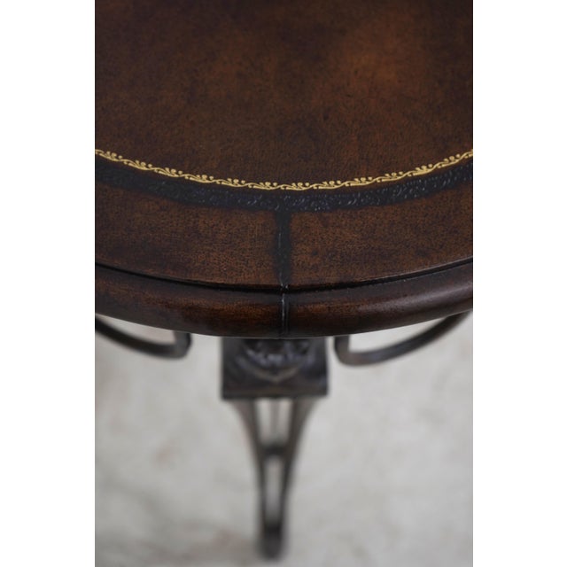 Maitland - Smith Maitland Smith Attributed Neoclassical Bronze Lamp Table For Sale - Image 4 of 14