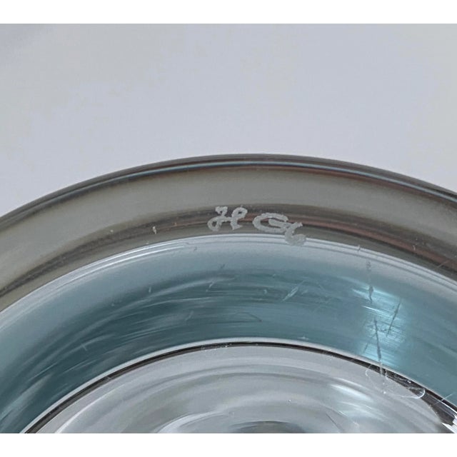 Glass Vintage Mid Century Modern Per Lutken for Holmegaard Clear Glass Carafe or Spirits Bottle For Sale - Image 7 of 7