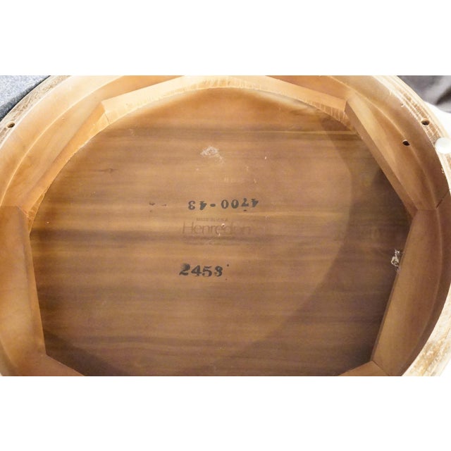 Henredon Furniture Traditional Style Bird's Eye Maple 21" Accent Round Storage End Table 4700-43 For Sale - Image 10 of 10