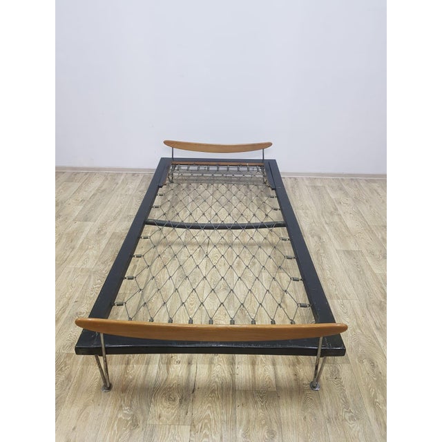 Bed by Fred Ruf for Wohnbedarf, Switzerland, 1950s. For Sale - Image 9 of 18