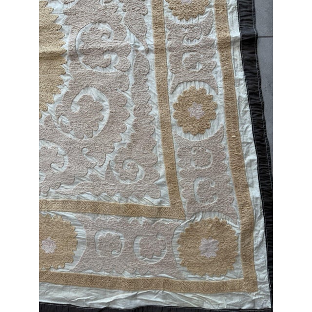 Vintage Embroidered Asian Suzani Wall Decor For Sale - Image 4 of 8