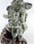 Asian Carved Figurative Precious Stone Sculpture on Root Stand For Sale - Image 4 of 10