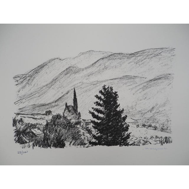 Modern Albert Marquet, Graubünden, 1947, Original Lithograph For Sale - Image 3 of 8