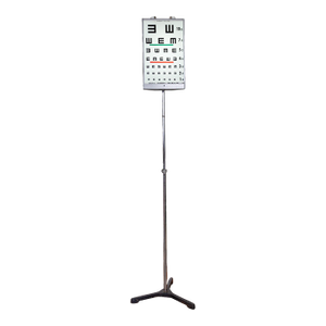 Industrial Optometrist Light Up Eye Chart on Stand by Good Lite Co Chicago