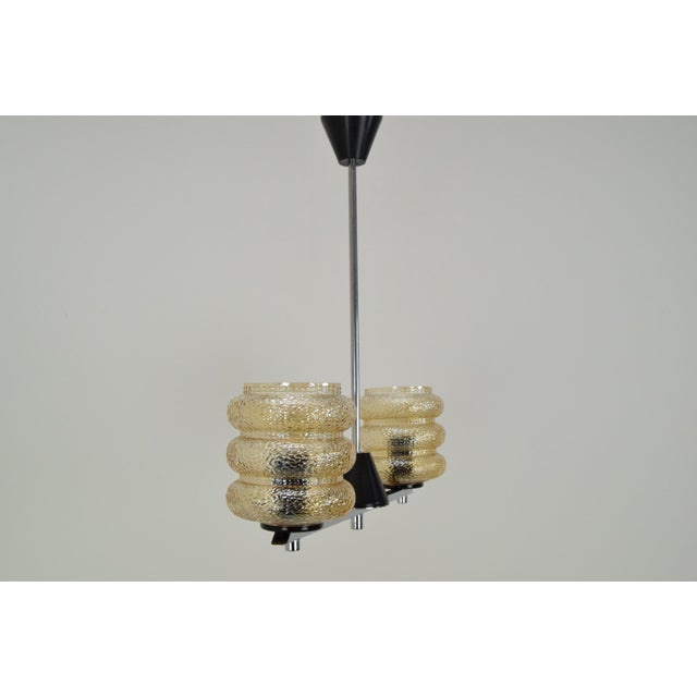 Mid-Century Czechoslovakian Hanging Lamp, 1960s For Sale - Image 10 of 15