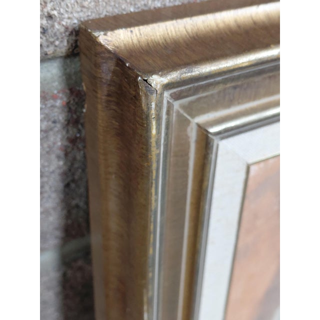 Teal Framed Attributed to Kumi Sugai "Untitled" Oil Painting For Sale - Image 8 of 10